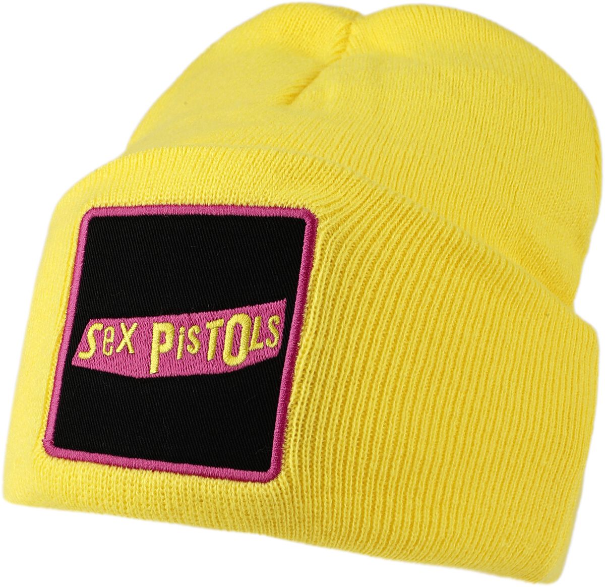 Bonnet  de Sex Pistols - Amplified Collection - Patch Beanie - pour Unisexe - jaune - Sex Pistols