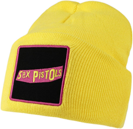Bonnet  de Sex Pistols - Amplified Collection - Patch Beanie - pour Unisexe - jaune - Sex Pistols