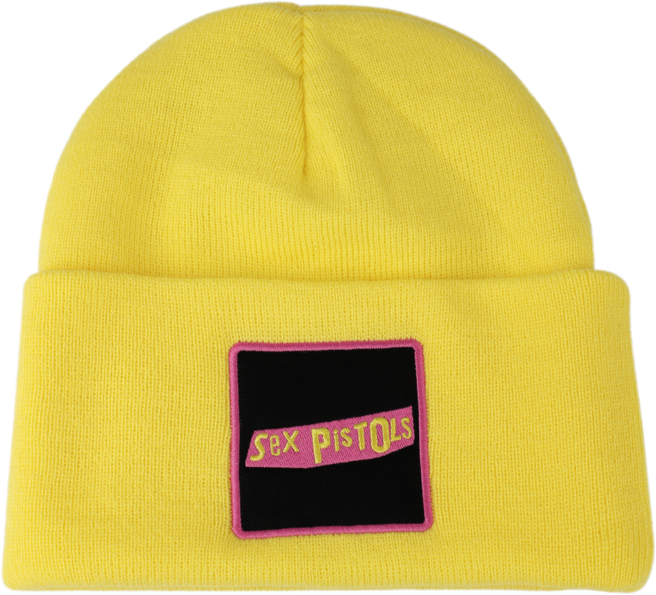 Bonnet  de Sex Pistols - Amplified Collection - Patch Beanie - pour Unisexe - jaune - Sex Pistols - View 2