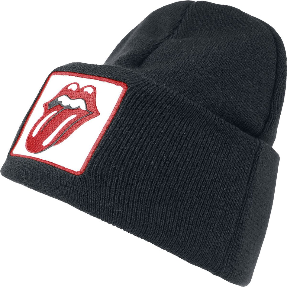 Bonnet  de The Rolling Stones - Amplified Collection - Patch Beanie - pour Unisexe - noir - The Rolling Stones