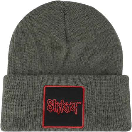 Bonnet  de Slipknot - Amplified Collection - Patch Beanie - pour Unisexe - olive - Slipknot - View 2