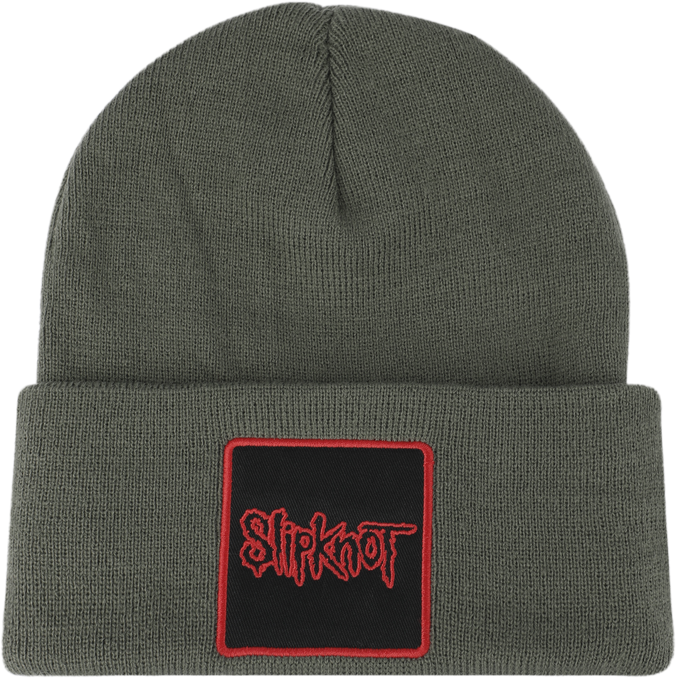 Bonnet  de Slipknot - Amplified Collection - Patch Beanie - pour Unisexe - olive - Slipknot - View 2
