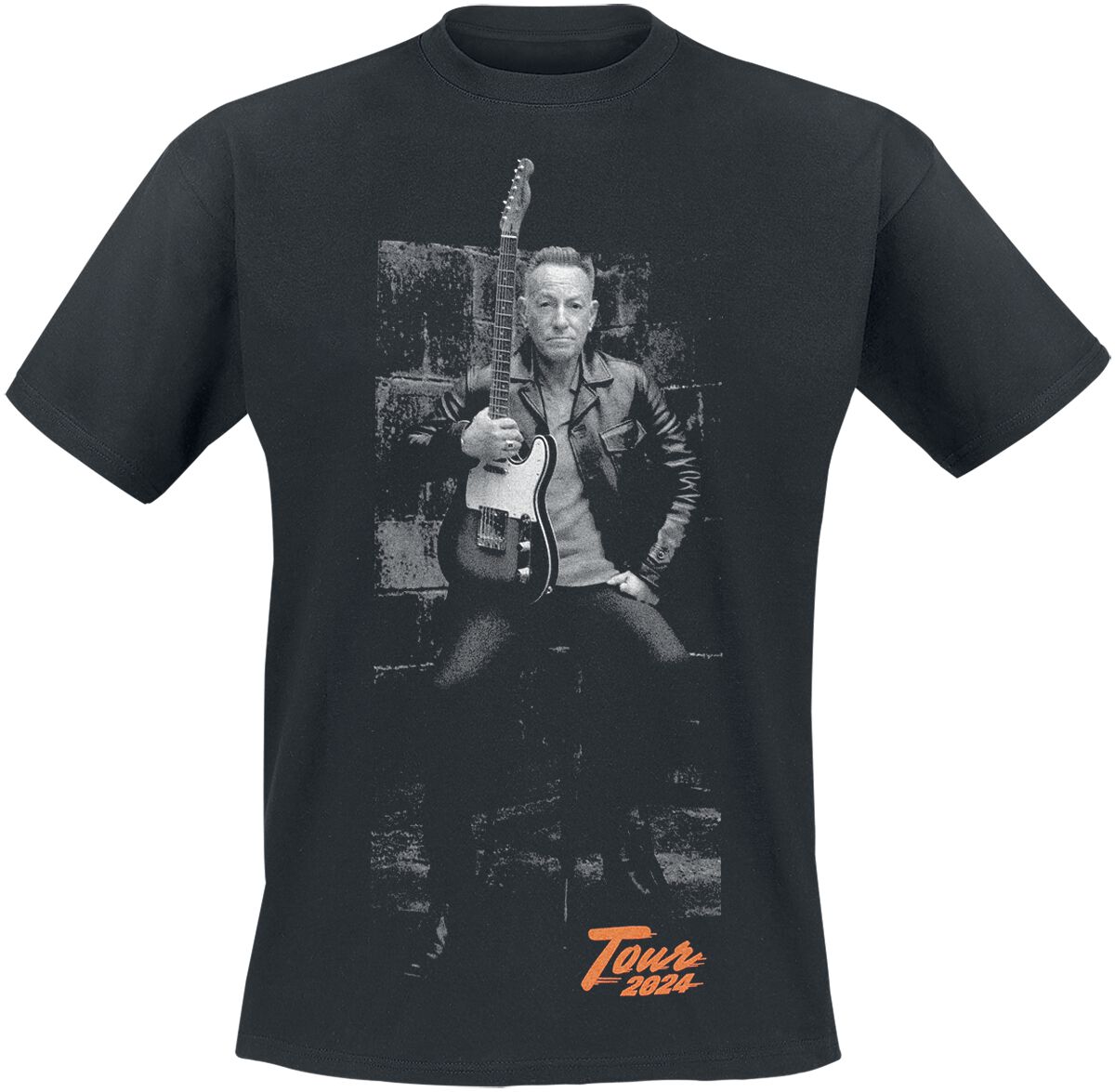 T-Shirt Manches courtes  de Bruce Springsteen - Photo - S à XXL - pour Homme - noir - Bruce Springsteen