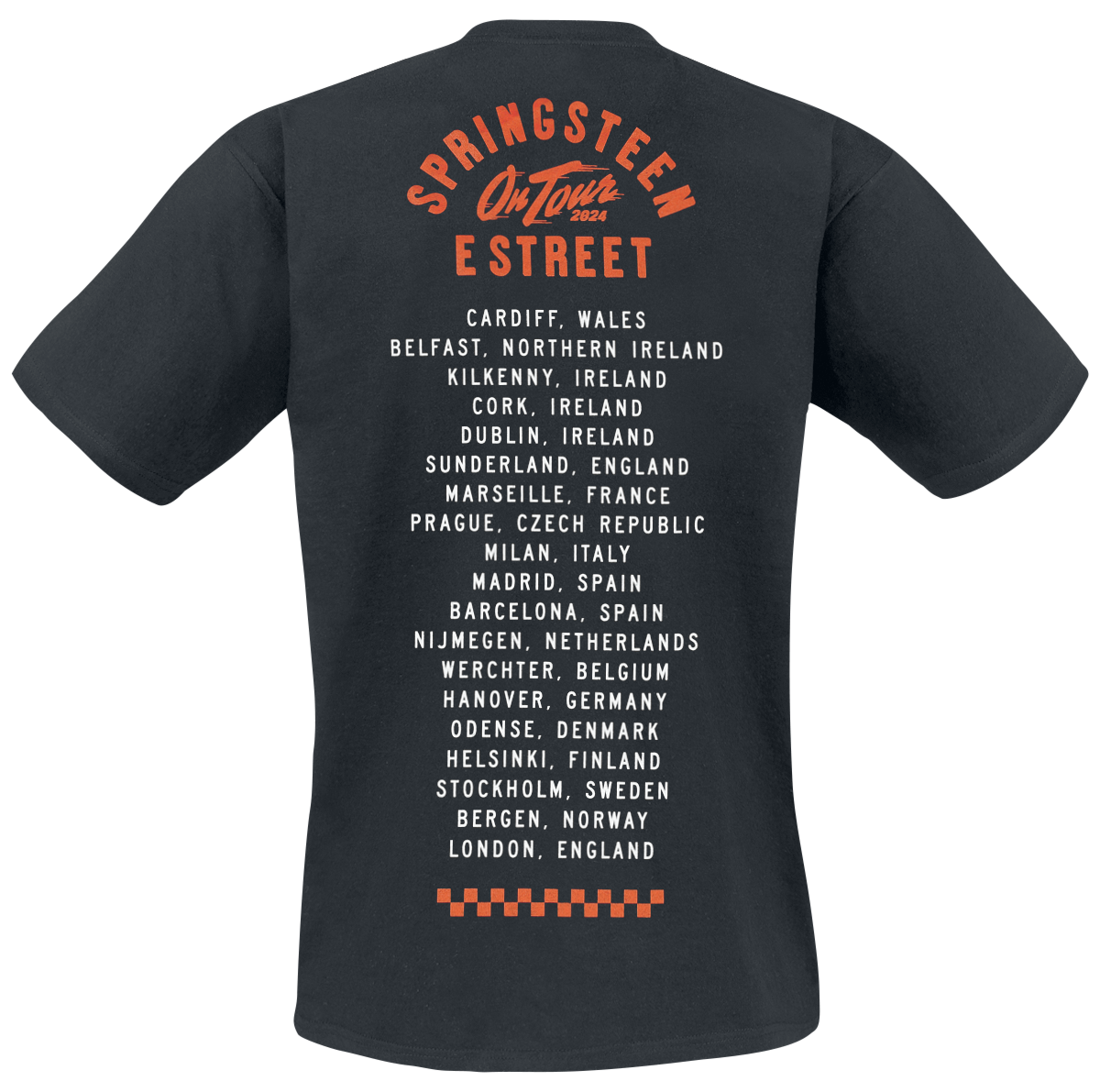 T-Shirt Manches courtes  de Bruce Springsteen - Photo - S à XXL - pour Homme - noir - Bruce Springsteen - View 2