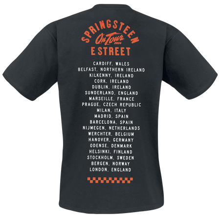 T-Shirt Manches courtes  de Bruce Springsteen - Photo - S à XXL - pour Homme - noir - Bruce Springsteen - View 2