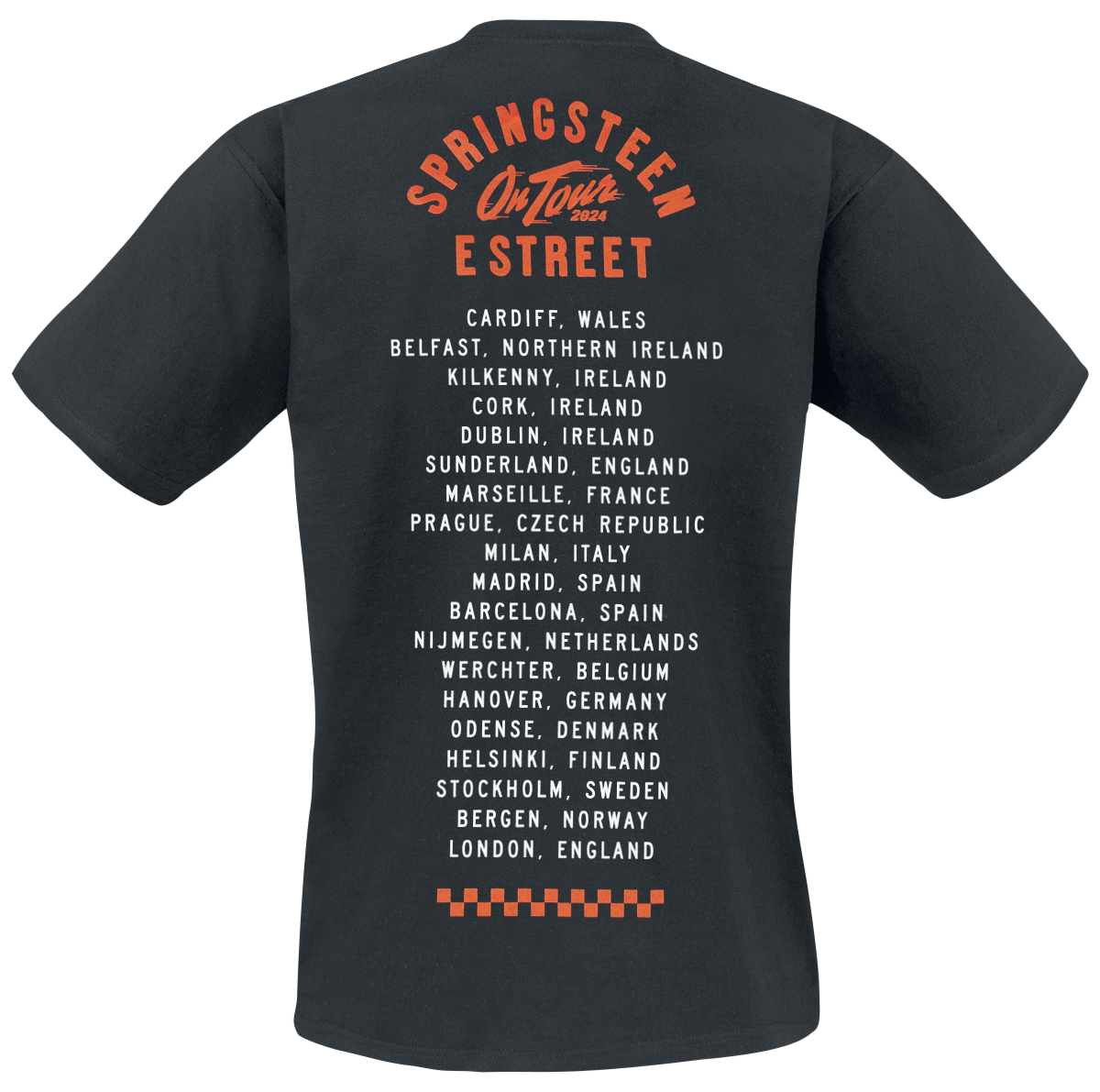 T-Shirt Manches courtes  de Bruce Springsteen - Photo - S à XXL - pour Homme - noir - Bruce Springsteen - View 2