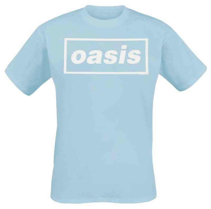 T-Shirt Manches courtes  de Oasis - Decca Logo - S à 3XL - pour Homme - bleu - Oasis