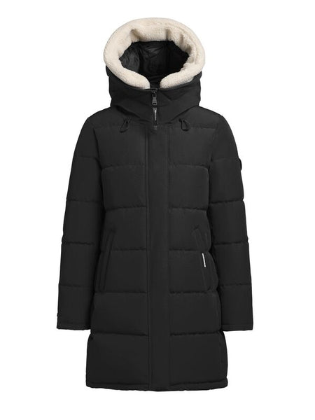 Parka  de Khujo - Faltd Teddy - S à XL - pour Femme - noir - Khujo