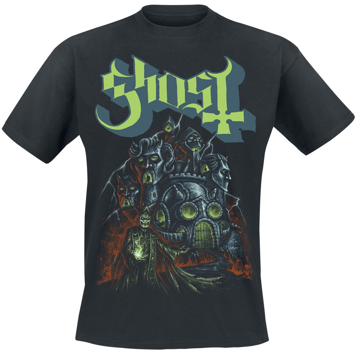T-Shirt Manches courtes  de Ghost - Ghoul Castle - S à 4XL - pour Homme - noir - Ghost