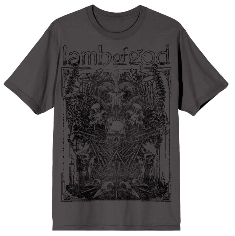 T-Shirt Manches courtes  de Lamb Of God - Skull Altar - S à XXL - pour Homme - anthracite - Lamb Of God