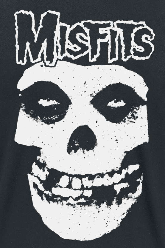 T-Shirt Manches courtes  de Misfits - White Logo - S à 4XL - pour Homme - noir - Misfits - View 2