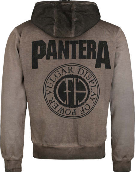Sweat-shirt zippé à capuche  de Pantera - Vulgar Display - S à XXL - pour Homme - marron - Pantera - View 2