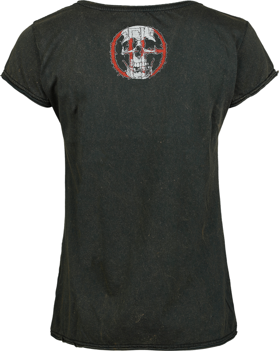 T-Shirt Manches courtes  de Pantera - Skull Circle - S à 4XL - pour Femme - rouille - Pantera - View 2
