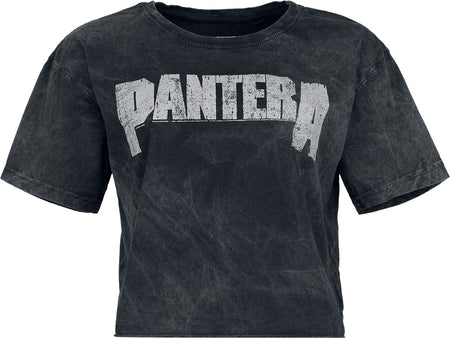 T-Shirt Manches courtes  de Pantera - Logo - L à 4XL - pour Femme - noir - Pantera