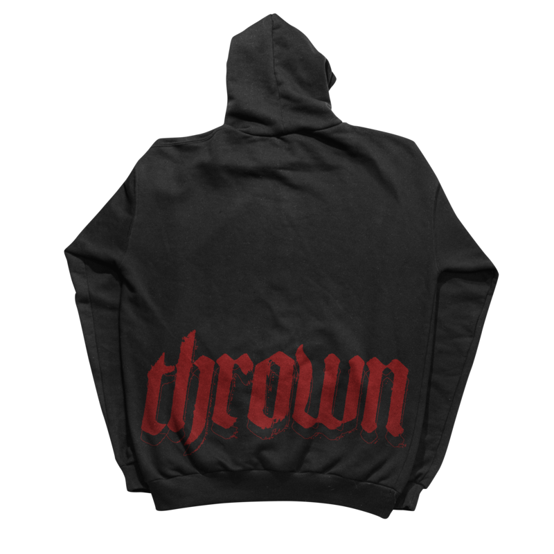 Sweat-shirt à capuche  de Thrown - Extended Pain - S à M - pour Homme - noir - Thrown - View 2