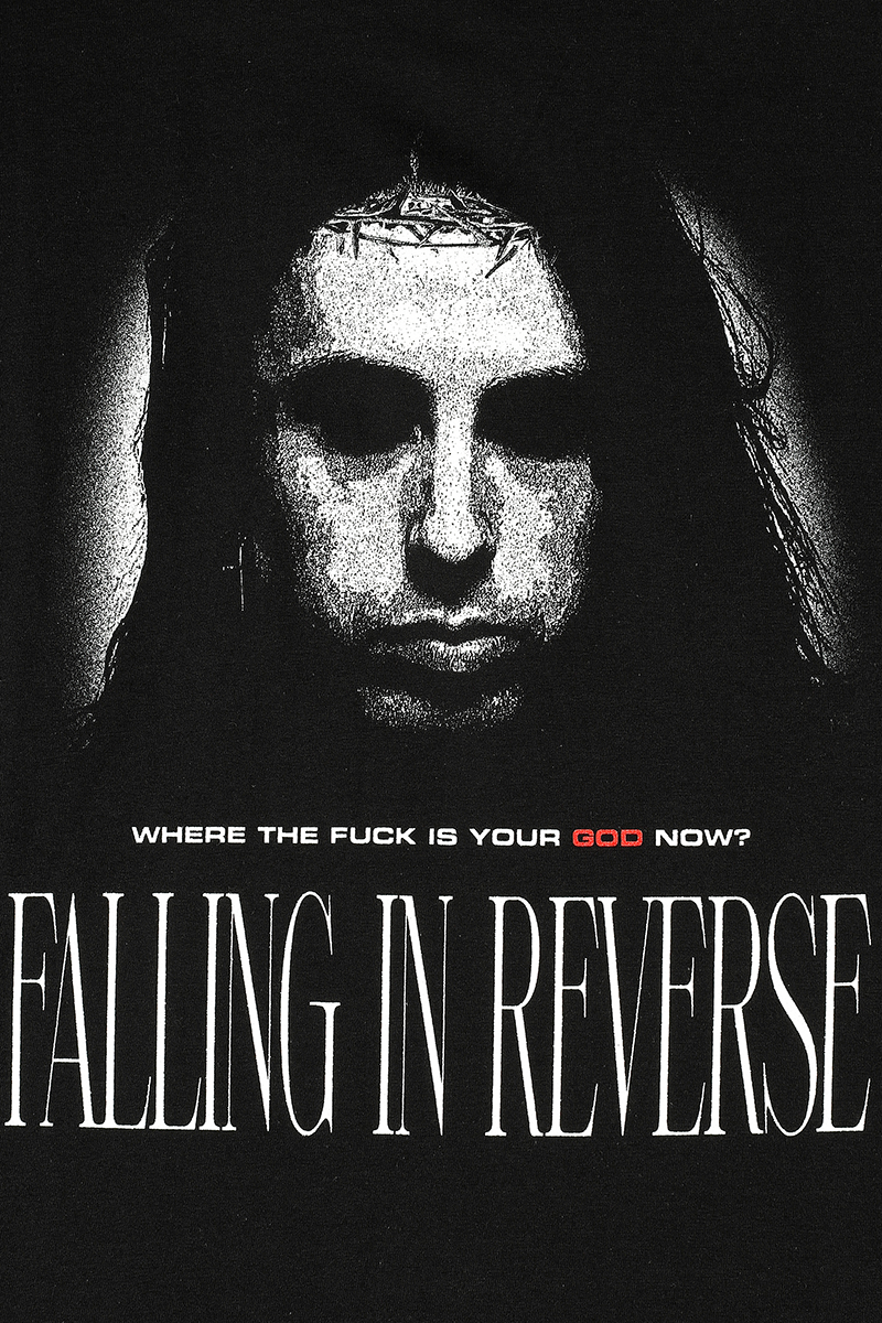 T-Shirt Manches courtes  de Falling In Reverse - Where Is Your God Now - S à 4XL - pour Homme - noir - Falling In Reverse - View 2
