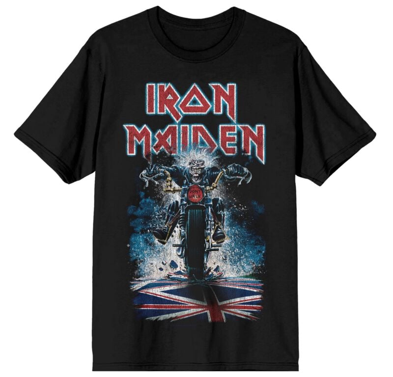 T-Shirt Manches courtes  de Iron Maiden - Eddie Biker - S à 4XL - pour Homme - noir - Iron Maiden
