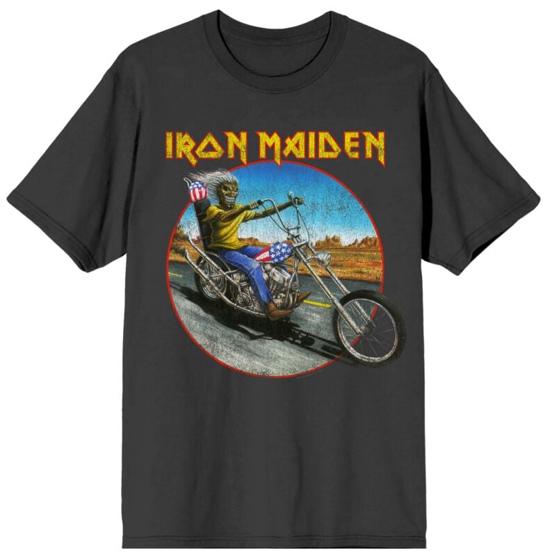 T-Shirt Manches courtes  de Iron Maiden - Road Biker - S à 4XL - pour Homme - anthracite - Iron Maiden