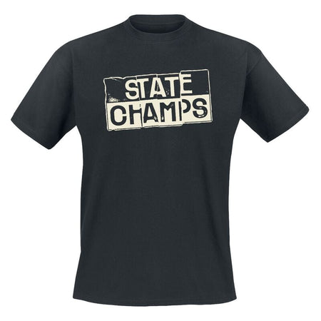 T-Shirt Manches courtes  de State Champs - S à XXL - pour Homme - noir - State Champs