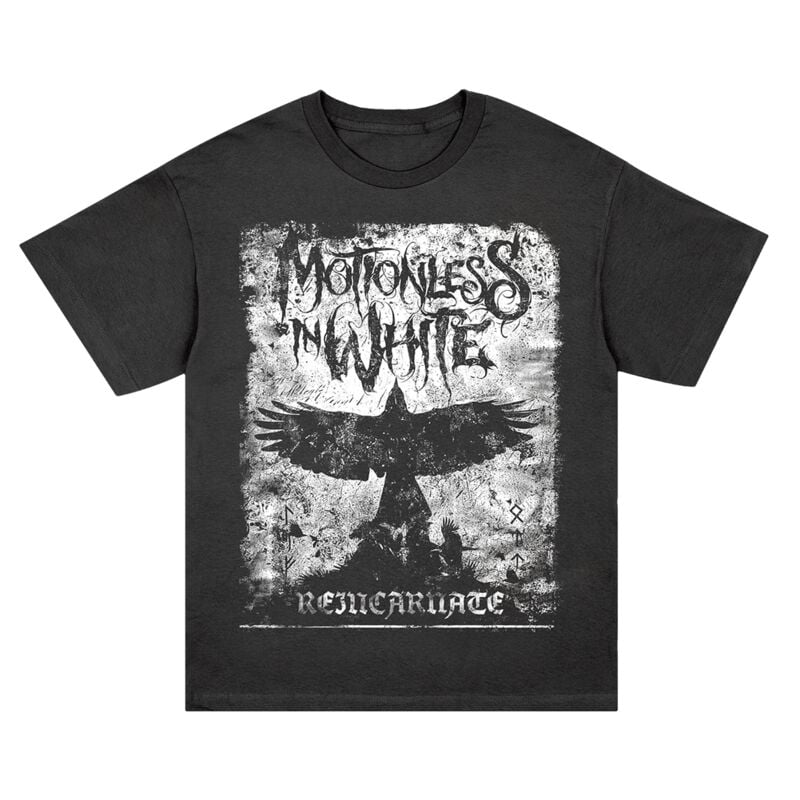 T-Shirt Manches courtes  de Motionless In White - Reincarnate Crow - S à XXL - pour Homme - noir - Motionless In White