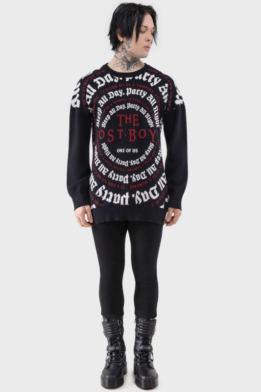 Sweat-shirt  de Killstar - The Lost Boys - Party All Night - T-Shirt Manches Longues - XS à XL - pour Homme - noir - Killstar - View 2