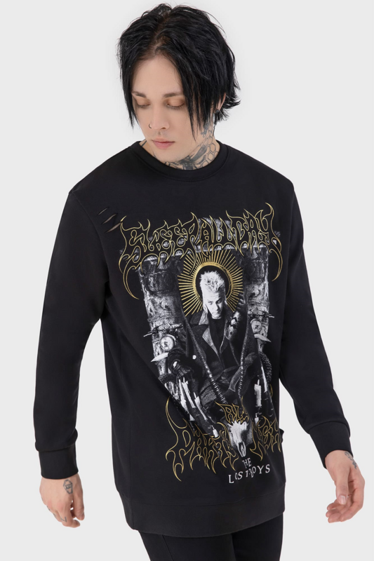 Sweat-shirt  de Killstar - The Lost Boys - Sleep All Day - T-Shirt Manches Longues - S à L - pour Homme - noir - Killstar - View 2