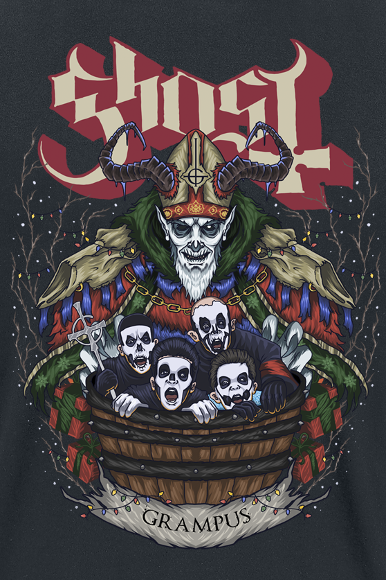 T-Shirt Manches courtes  de Ghost - Grampus Nihil - M à 4XL - pour Homme - noir - Ghost - View 2