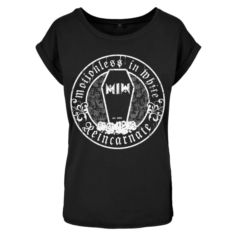 T-Shirt Manches courtes  de Motionless In White - Crest - S à XL - pour Femme - noir - Motionless In White