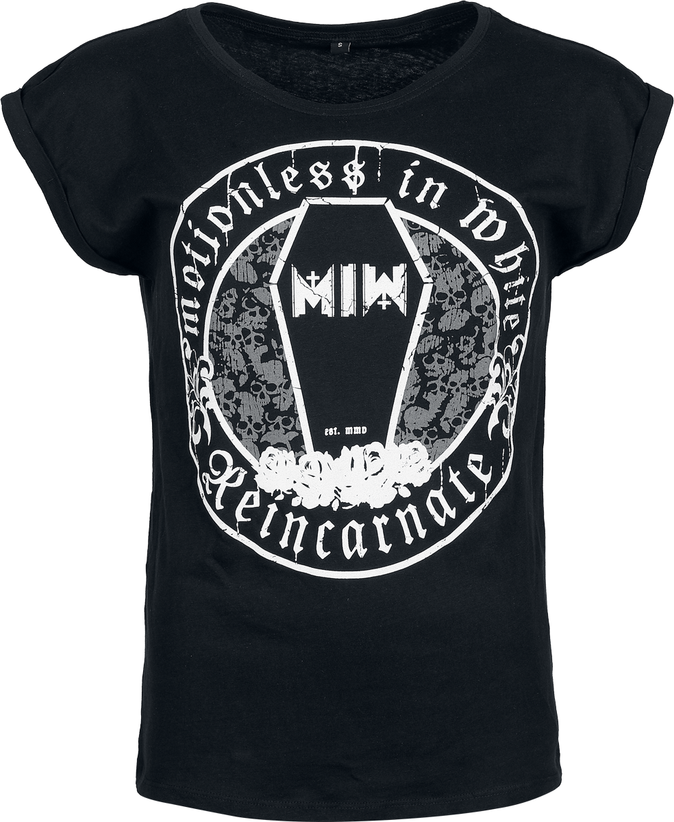 T-Shirt Manches courtes  de Motionless In White - Crest - S à XL - pour Femme - noir - Motionless In White - View 2