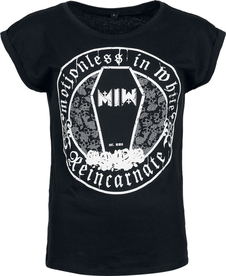 T-Shirt Manches courtes  de Motionless In White - Crest - S à XL - pour Femme - noir - Motionless In White - View 2