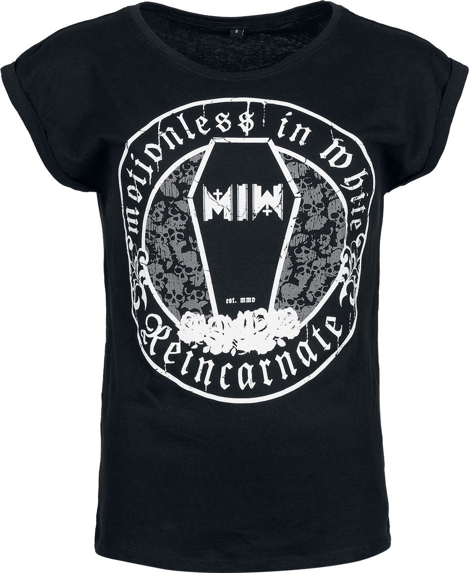 T-Shirt Manches courtes  de Motionless In White - Crest - S à XL - pour Femme - noir - Motionless In White - View 2
