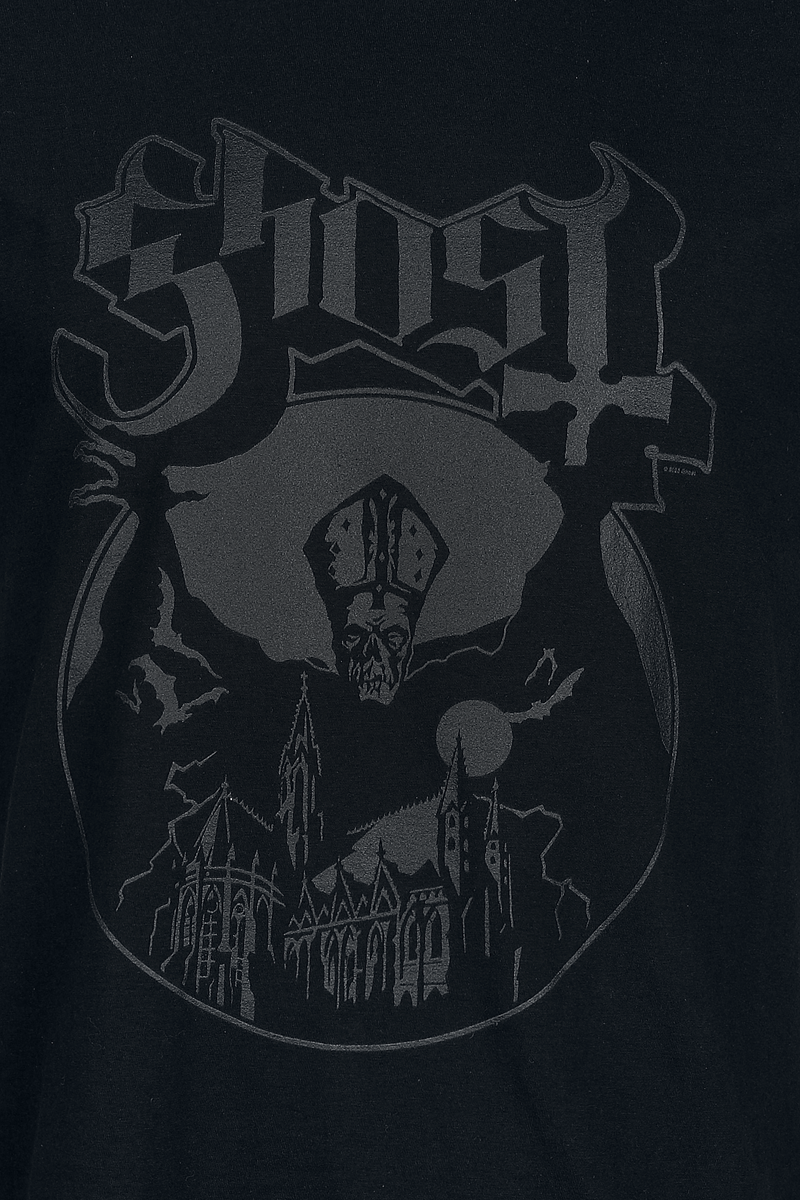 T-Shirt Manches courtes  de Ghost - Logo - S à 4XL - pour Homme - noir - Ghost - View 2