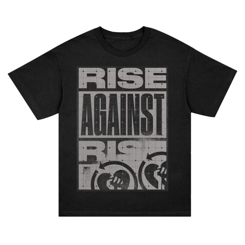 T-Shirt Manches courtes  de Rise Against - Grid - S à XXL - pour Homme - noir - Rise Against