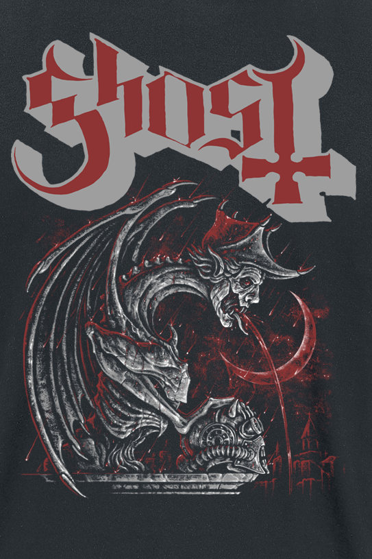 T-Shirt Manches courtes  de Ghost - Gargoyle Emeritus - S à 4XL - pour Homme - noir - Ghost - View 2