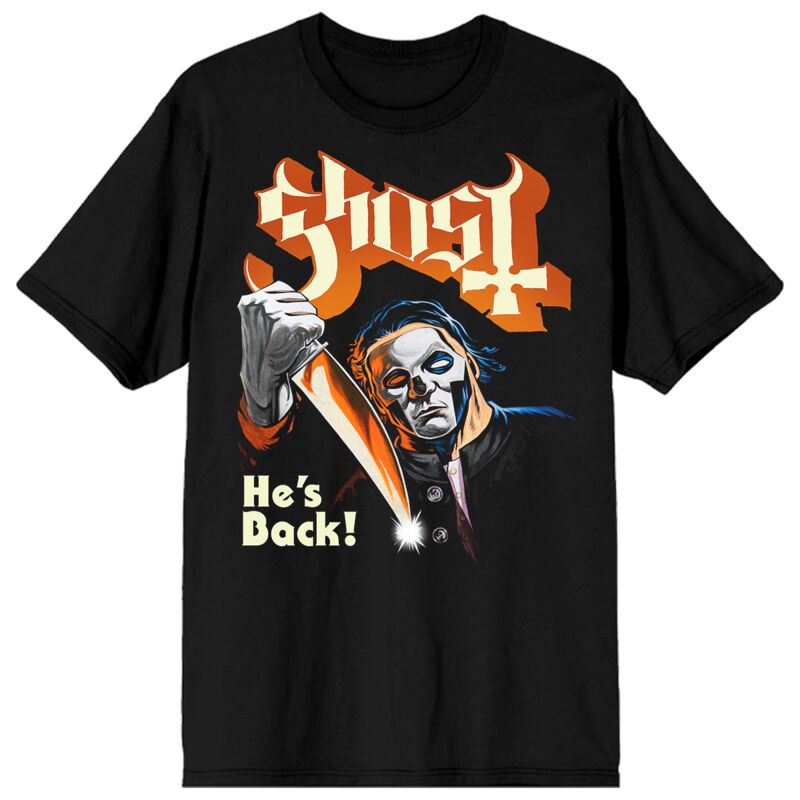 T-Shirt Manches courtes  de Ghost - He's Back - S à 4XL - pour Homme - noir - Ghost