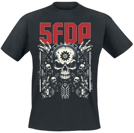 T-Shirt Manches courtes  de Five Finger Death Punch - Gearhead - M - pour Homme - noir - Five Finger Death Punch