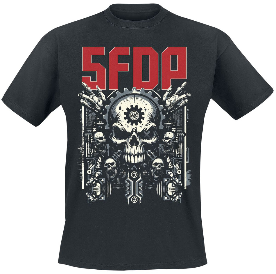 T-Shirt Manches courtes  de Five Finger Death Punch - Gearhead - M - pour Homme - noir - Five Finger Death Punch