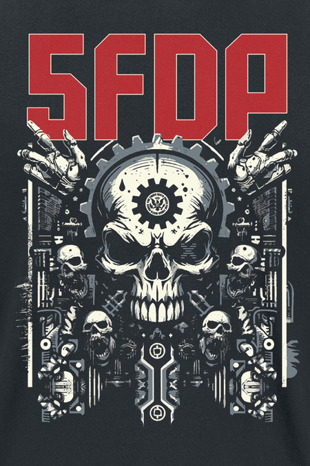 T-Shirt Manches courtes  de Five Finger Death Punch - Gearhead - M - pour Homme - noir - Five Finger Death Punch - View 2