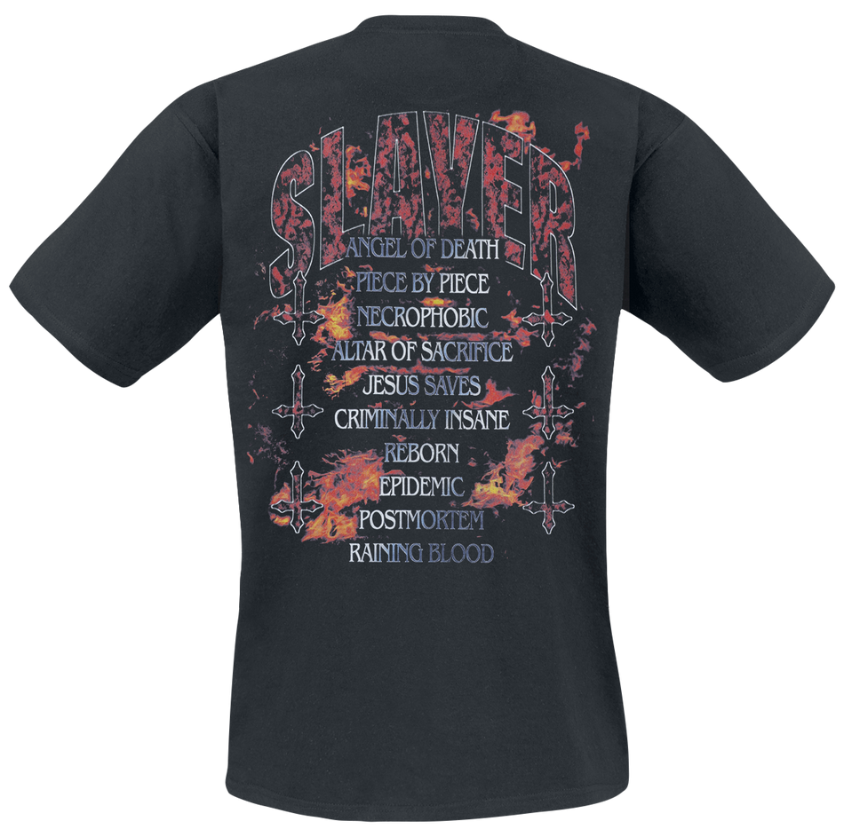 T-Shirt Manches courtes  de Slayer - Reign Sword Skull - S à L - pour Homme - noir - Slayer - View 2
