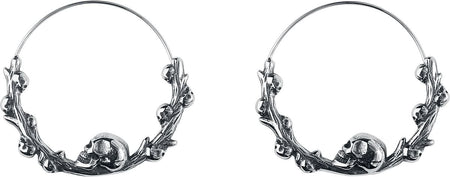 Boucles d'oreilles Gothic de etNox hard and heavy - Crânes - pour Unisexe - couleur argent - etNox hard and heavy
