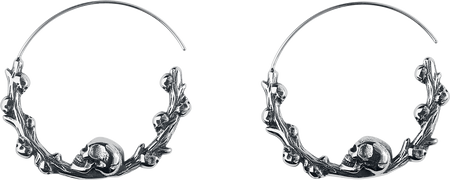 Boucles d'oreilles Gothic de etNox hard and heavy - Crânes - pour Unisexe - couleur argent - etNox hard and heavy - View 2
