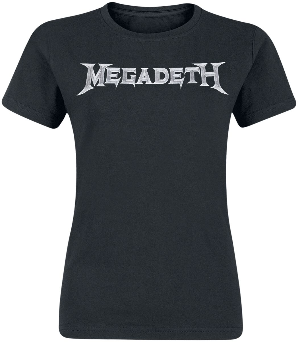T-Shirt Manches courtes  de Megadeth - Logo - S à XXL - pour Femme - noir - Megadeth