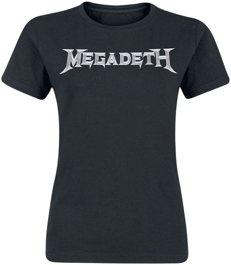 T-Shirt Manches courtes  de Megadeth - Logo - S à XXL - pour Femme - noir - Megadeth