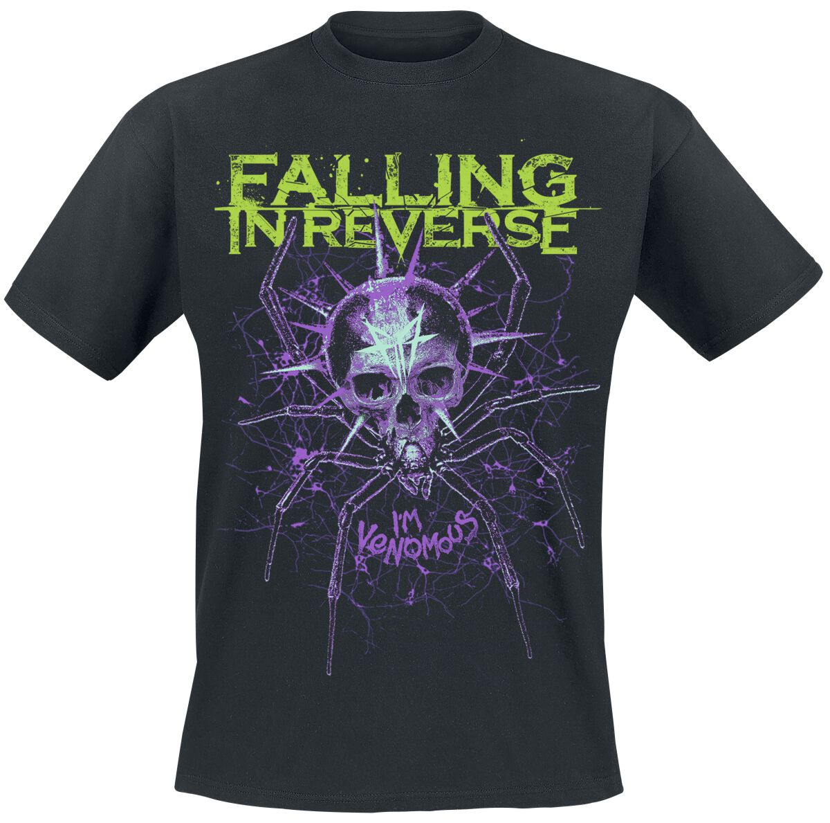 T-Shirt Manches courtes  de Falling In Reverse - Spider - S à 4XL - pour Homme - noir - Falling In Reverse