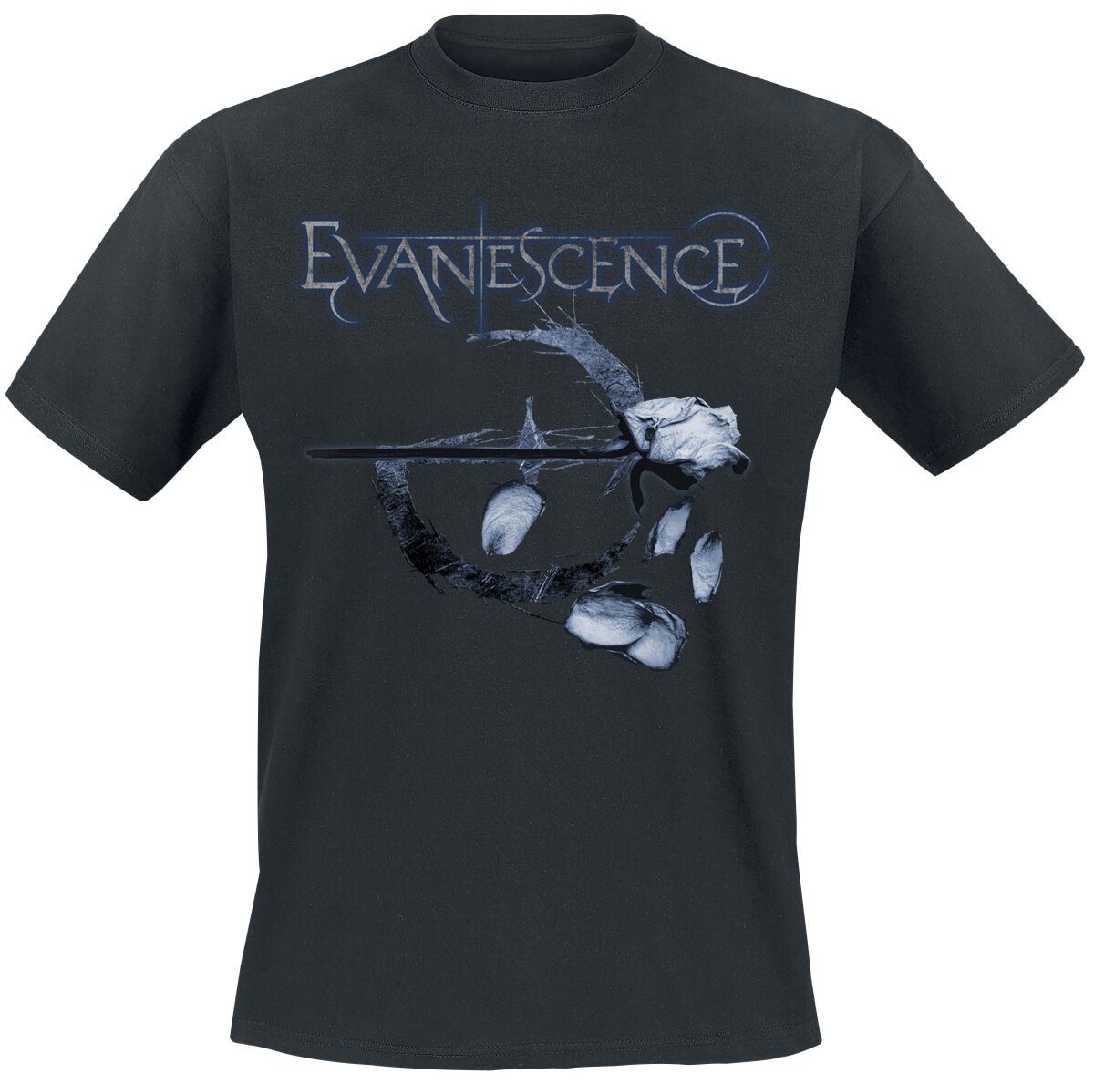 T-Shirt Manches courtes  de Evanescence - Logo Petals - M à 4XL - pour Homme - noir - Evanescence