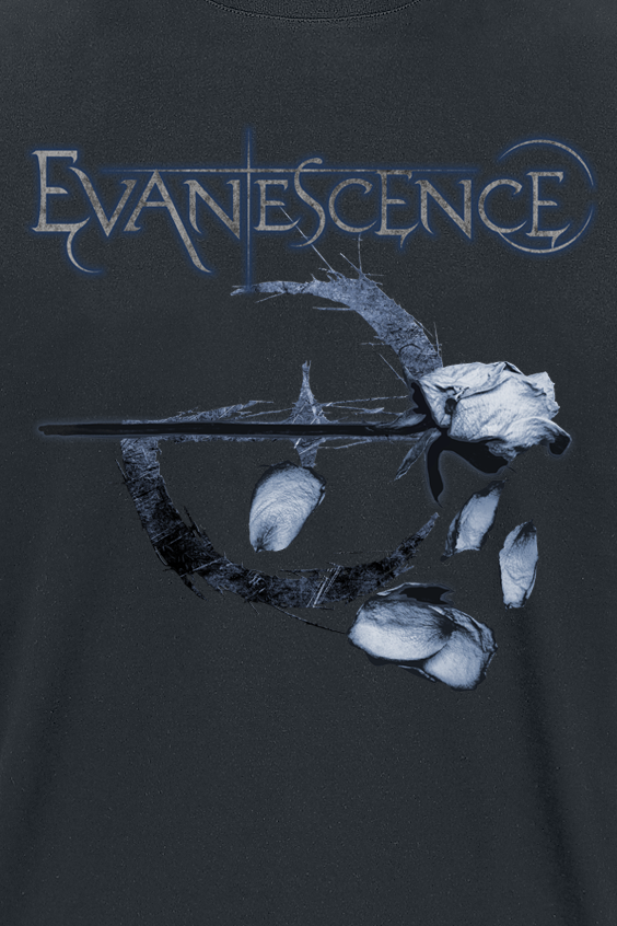 T-Shirt Manches courtes  de Evanescence - Logo Petals - M à 4XL - pour Homme - noir - Evanescence - View 2