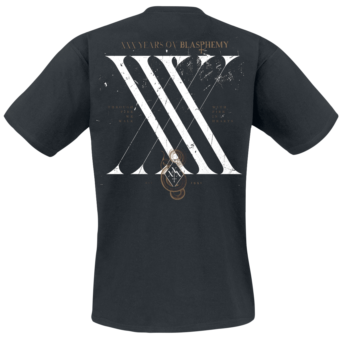 T-Shirt Manches courtes  de Behemoth - Through Fire We Walk - S à L - pour Homme - noir - Behemoth - View 2