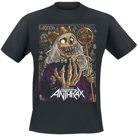 T-Shirt Manches courtes  de Anthrax - 40th King - S à M - pour Homme - noir - Anthrax - View 2