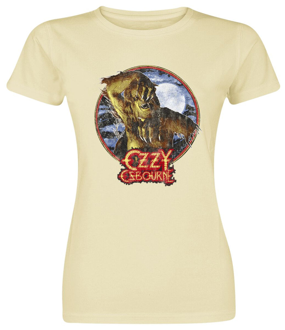 T-Shirt Manches courtes  de Ozzy Osbourne - Circle Bark At The Moon - M à 3XL - pour Femme - naturel - Ozzy Osbourne