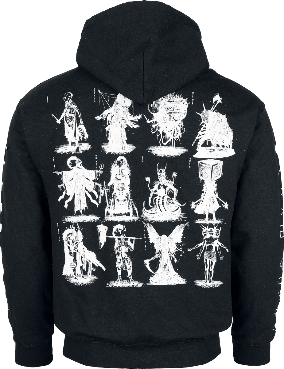 Sweat-shirt à capuche  de Sleep Token - Character Grid - S à 4XL - pour Homme - noir - Sleep Token - View 2